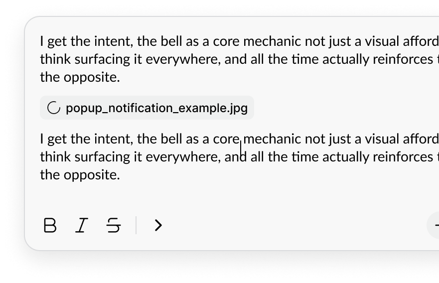 Insert images and files inline